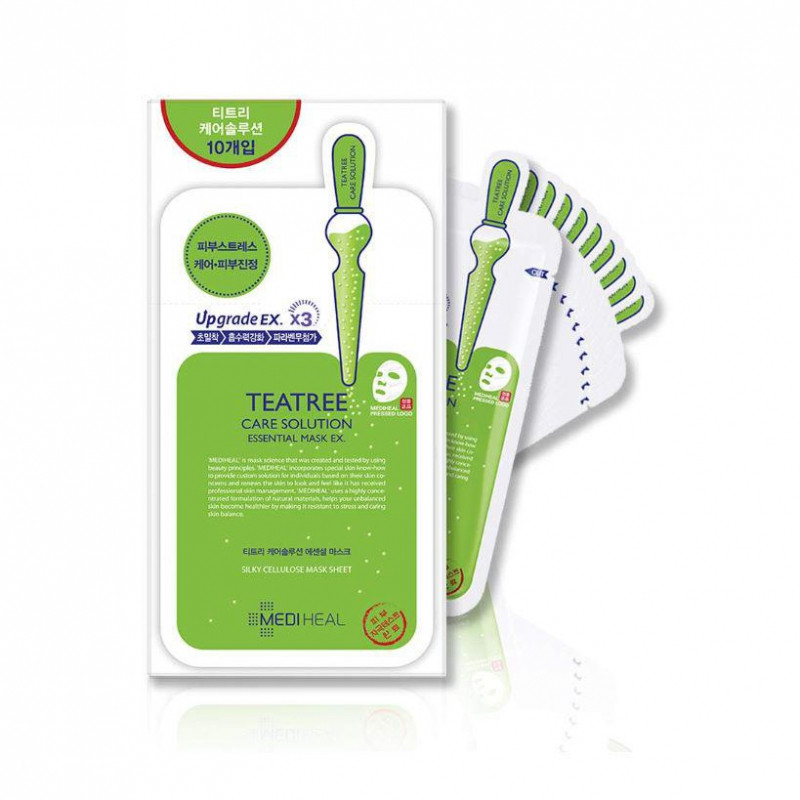 Mặt nạ tinh chất tràm trà ngăn ngừa mụn Mediheal Tea tree Care Solution Essential Mask Ex 24ml.﻿ ﻿