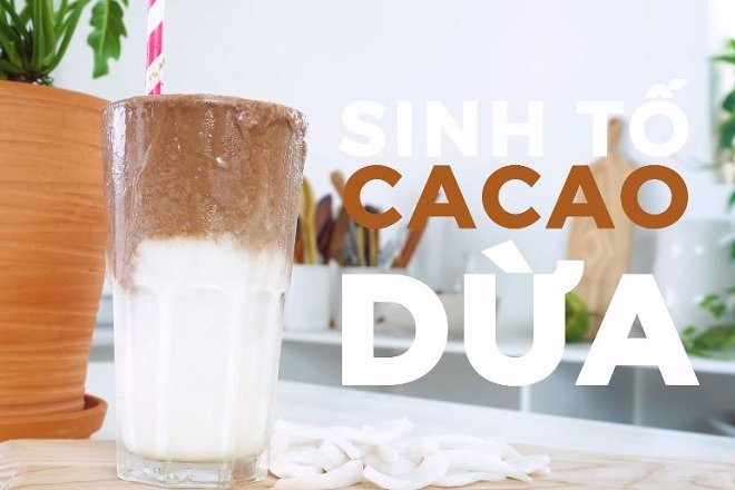 Sinh tố dừa cacao