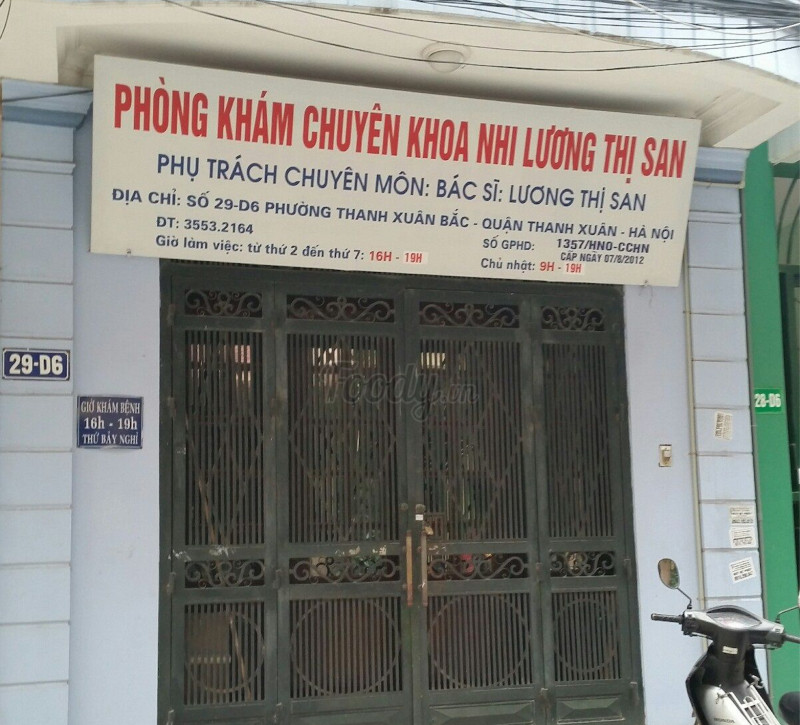 Phòng khám Nhi khoa – Bác sĩ Lương Thị San