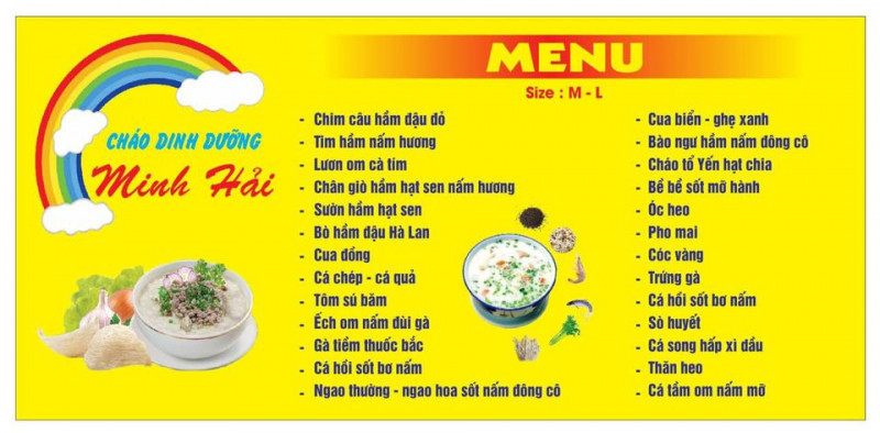 Cháo dinh dưỡng Minh Hải