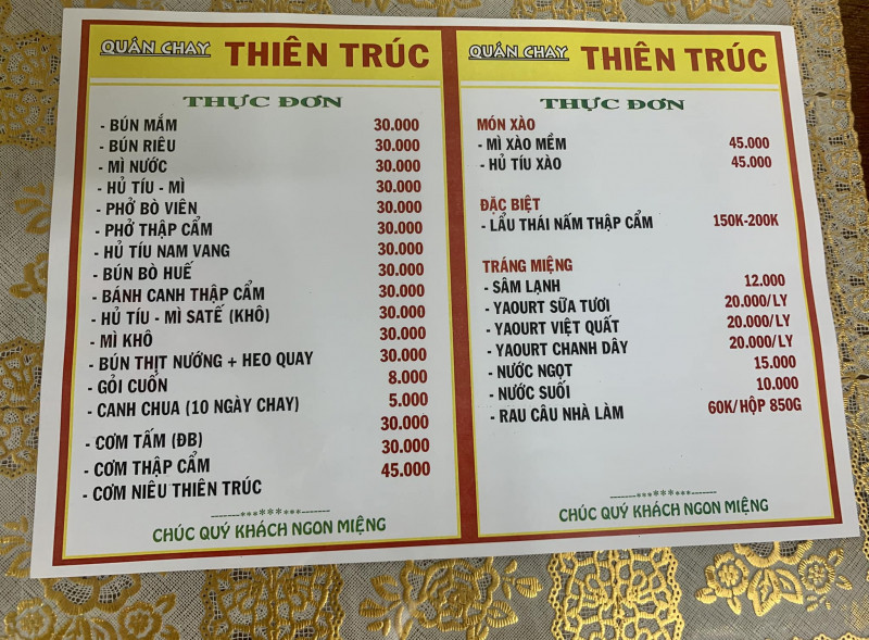 Quán Chay Thiên Trúc