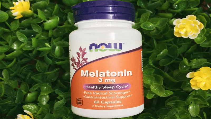 Viên uống hỗ trợ giấc ngủ Melatonin 3mg Now