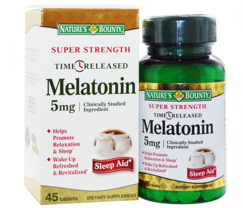 Viên uống Melatonin 5mg Nature Bounty Super Strength