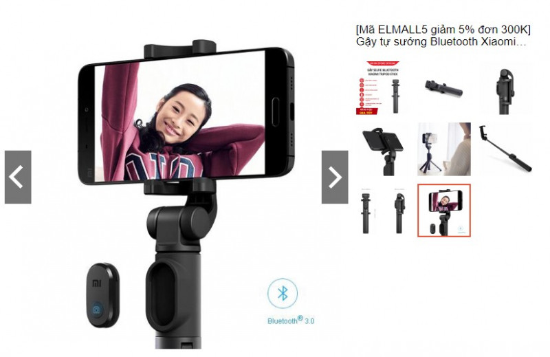 Tripod điện thoại Bluetooth Xiaomi Selfie Tripod Stick