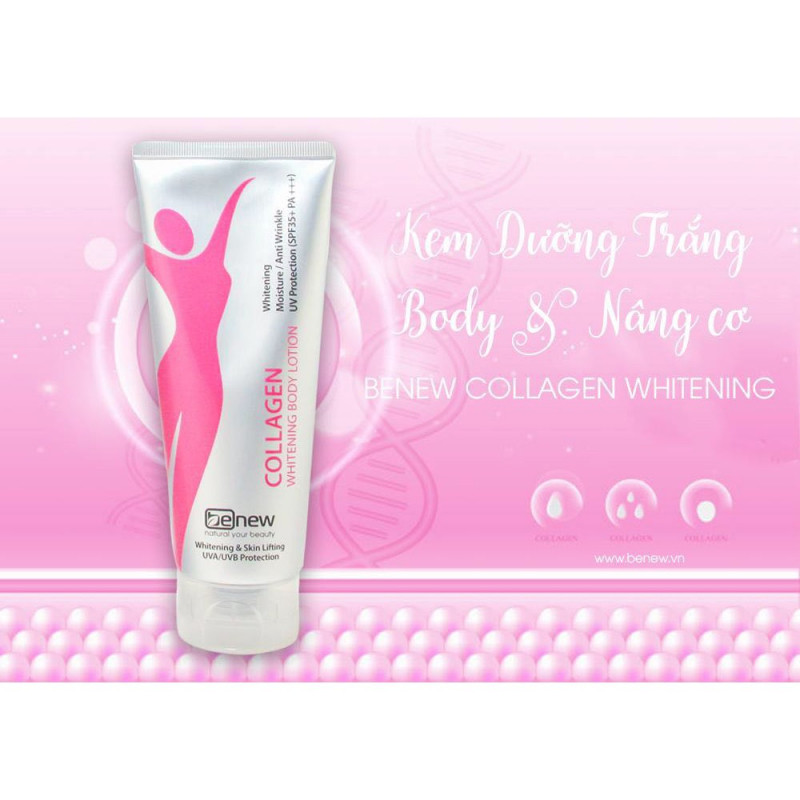 Kem dưỡng trắng da toàn thân Benew Collagen Whitening Body Lotion Hàn quốc