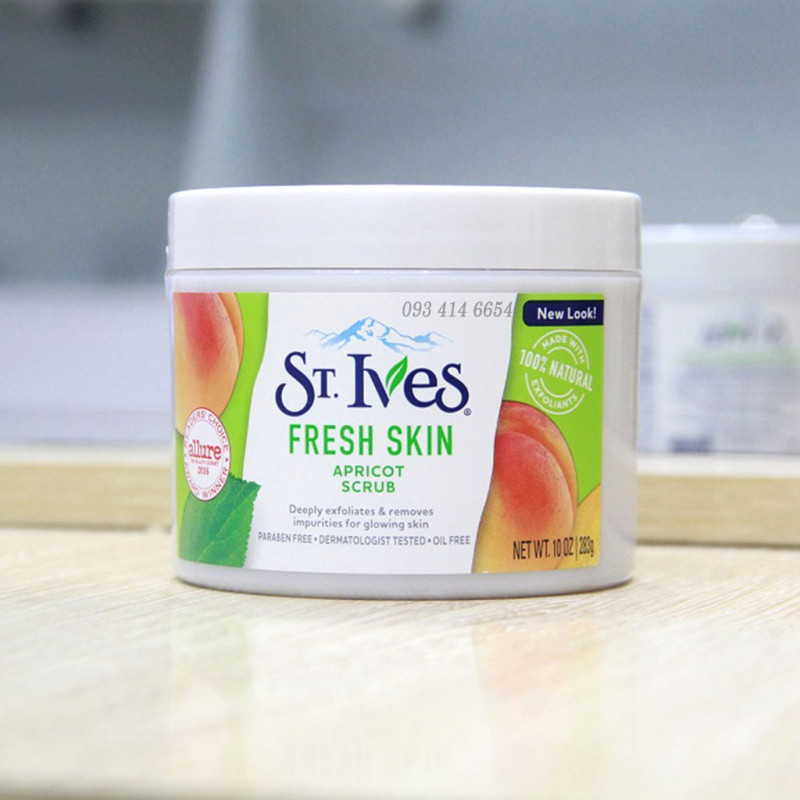 Tẩy tế bào chết body ST.IVES Fresh Skin Apricot Scrub