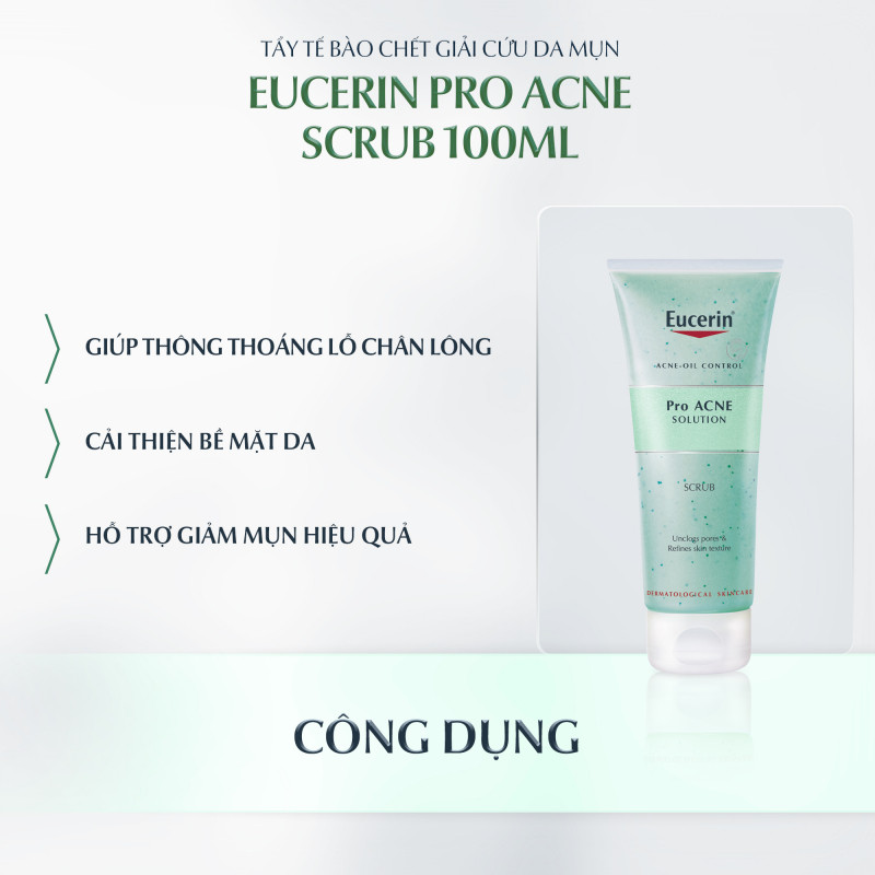 Tẩy tế bào chết ngăn ngừa mụn Eucerin Pro Acne Scrub