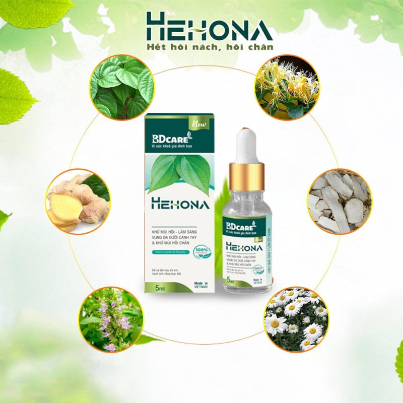 HEHONA - Serum khử mùi hôi nách & hôi chân