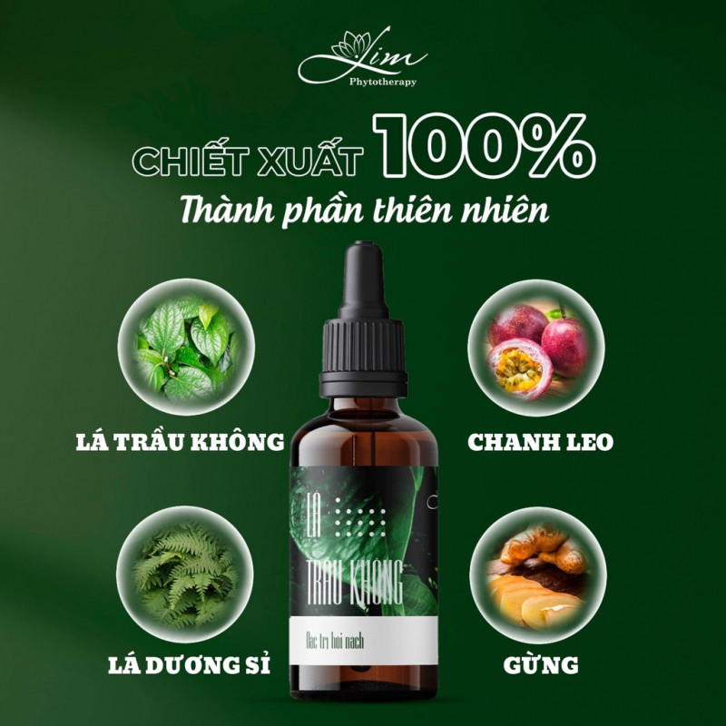 Serum Khử Mùi Hôi Nách Lá Trầu Không LIM