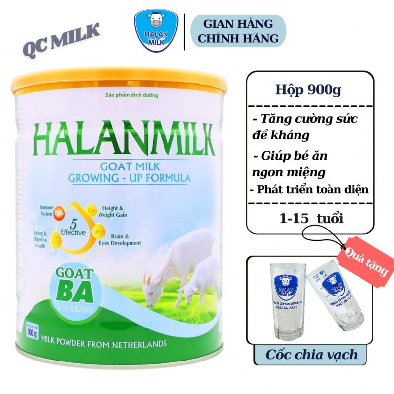 Sữa bột Halan Milk Goat ba 900g