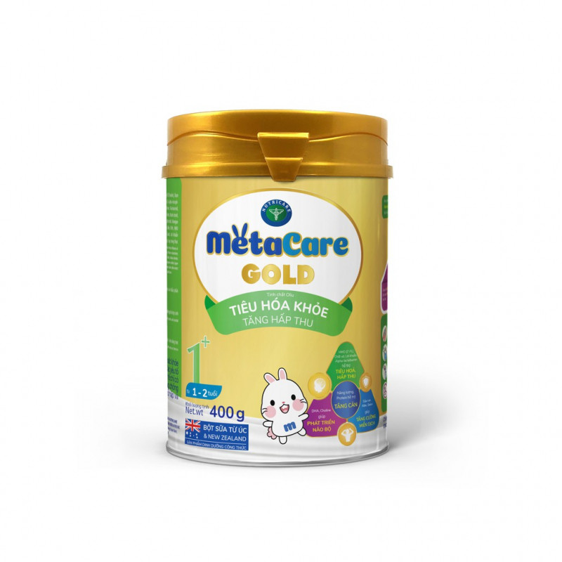 Sữa bột Nutricare Metacare GOLD 1+ - Tiêu hoá khoẻ, tăng hấp thu (400g)