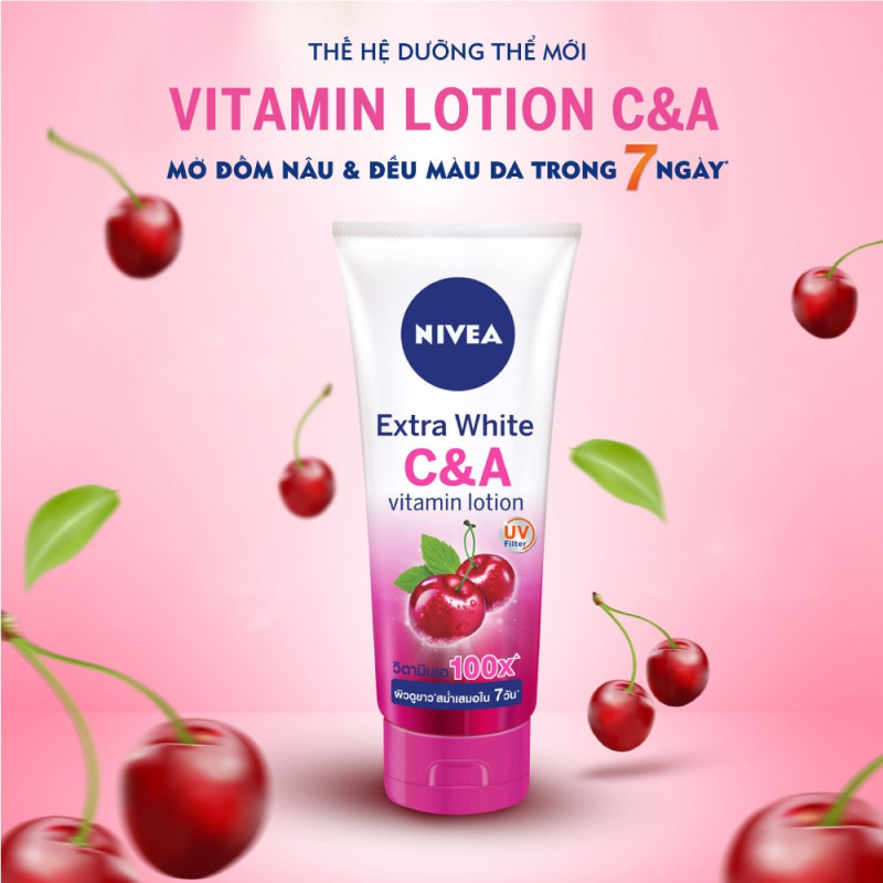 Sữa Dưỡng Thể Dưỡng Trắng Nivea Nivea Extra White C & A Vitamin - 180ml - 80372