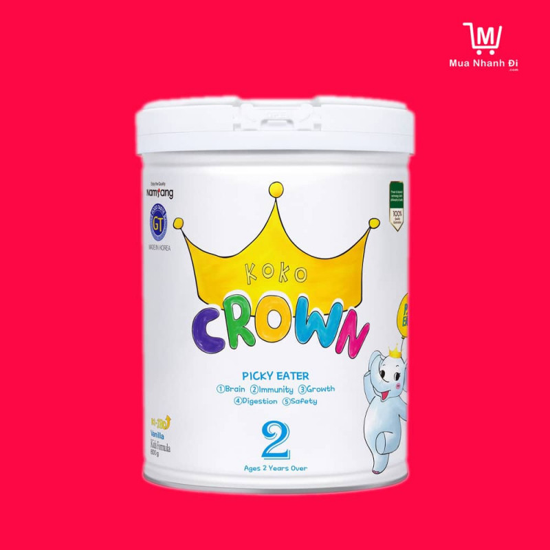 Sữa bột dinh dưỡng KOKO CROWN cho bé biếng ăn Picky Eater 2 800g/ Lon