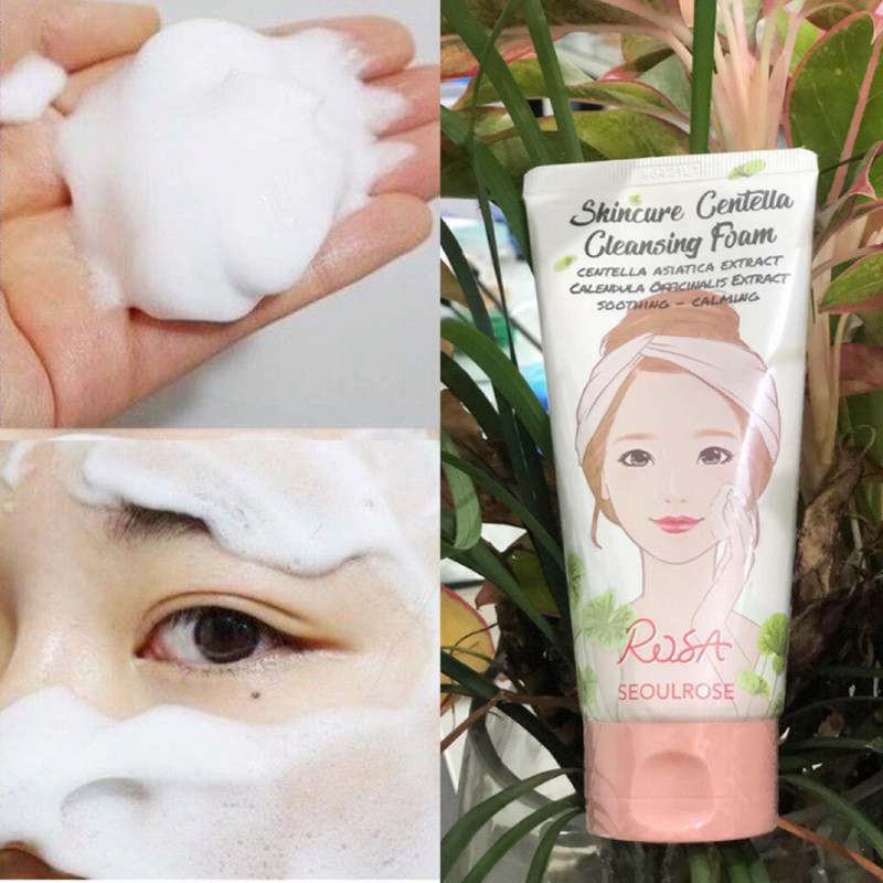 Sữa rửa mặt Seoulrose Rosa Skincure Centella Cleansing Foam