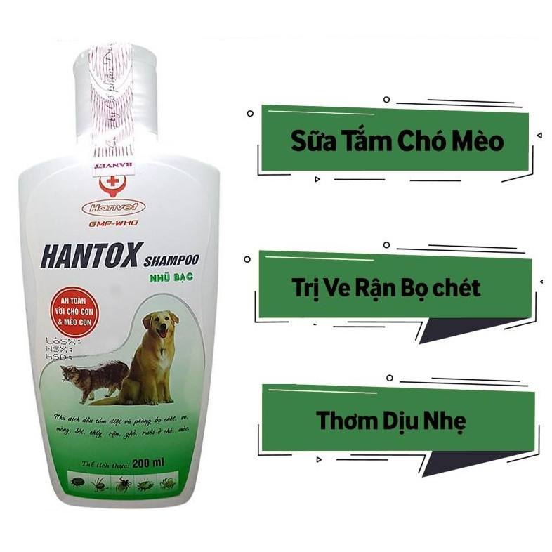 Sữa tắm cho chó mèo Hantox