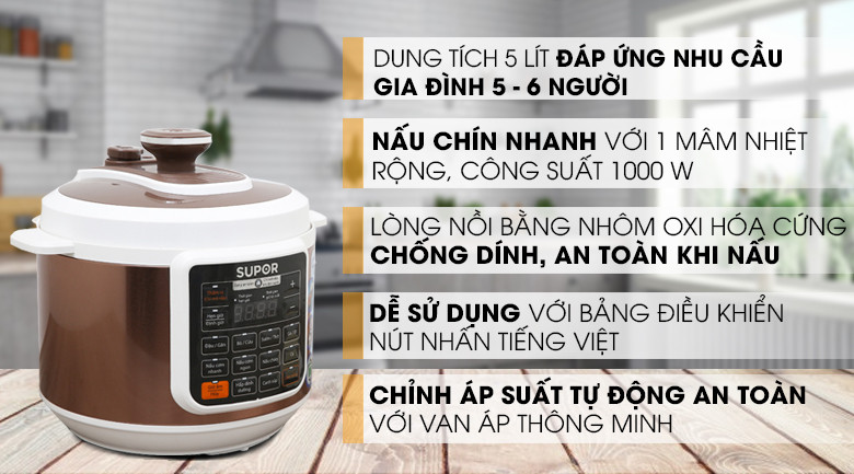 Nồi áp suất đa năng Supor