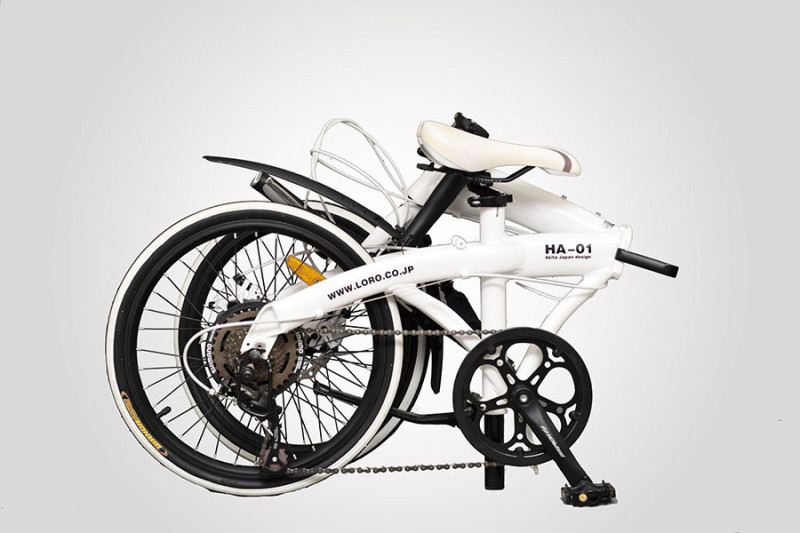 Xe đạp gấp Hachiko HA01 khi gấp gọn đạt trọng lượng 11.5kg