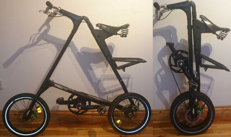 Thiết kế của xe đạp gấp Strida khá độc đáo và bắt mắt