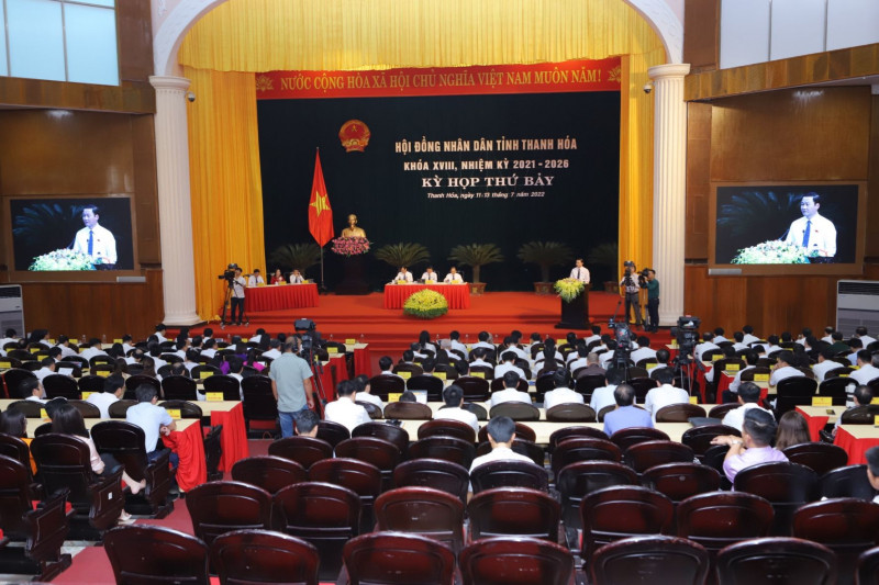 Kỳ họp thứ 7, HĐND tỉnh Thanh Hóa khóa XVIII diễn ra trong 3 ngày: 11, 12 và 13/7.
