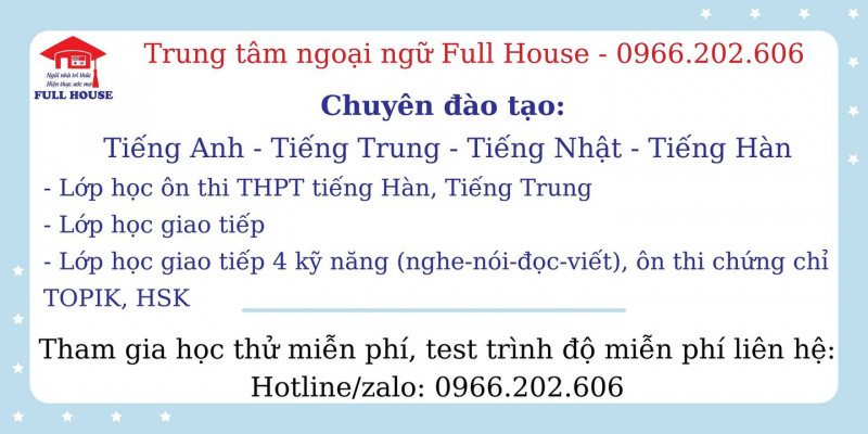 Trung tâm ngoại ngữ Full House