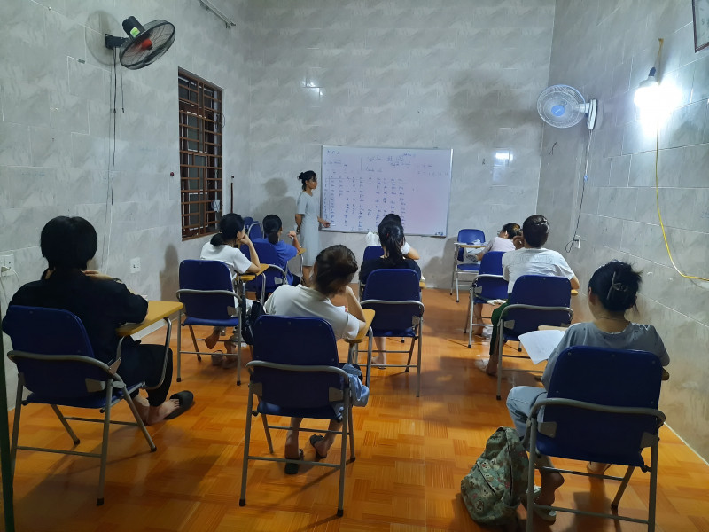 Không gian học tập tại Trung tâm ngoại ngữ Phước Thanh