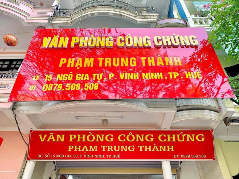 Văn phòng công chứng Phạm Trung Thành