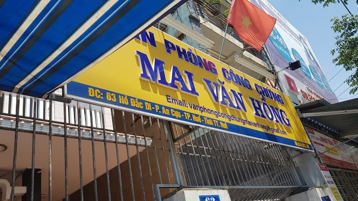 Văn phòng công chứng Mai Văn Hồng