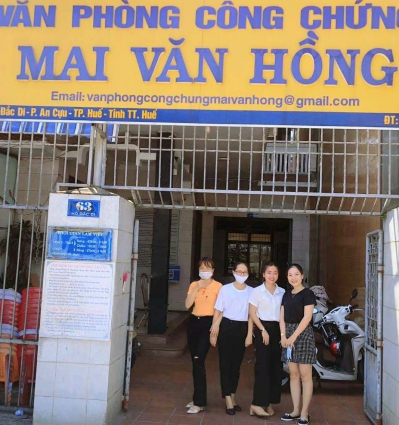 Văn phòng công chứng Mai Văn Hồng