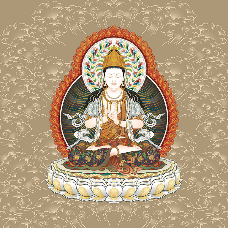Đại Nhật Như Lai được xem là một vị Phật vạn năng và là một trong năm vị Phật Dhyani ( Ngũ Trí Phật) và ở vị trí trung tâm.