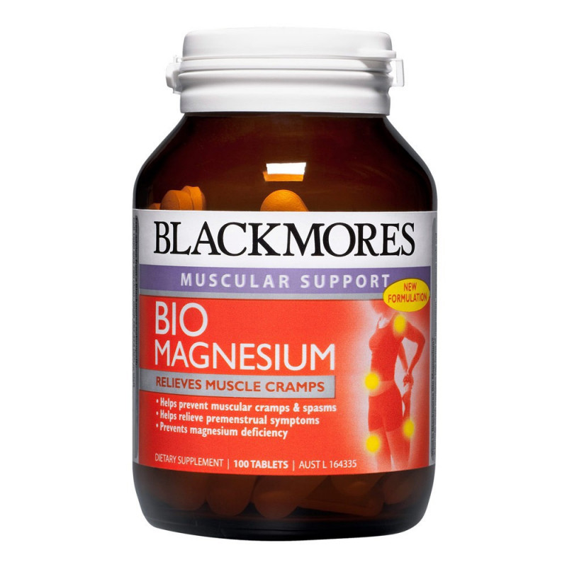 Viên uống hỗ trợ cơ bắp, ngăn chuột rút dành cho cả nam & nữ Blackmores Bio Magnesium