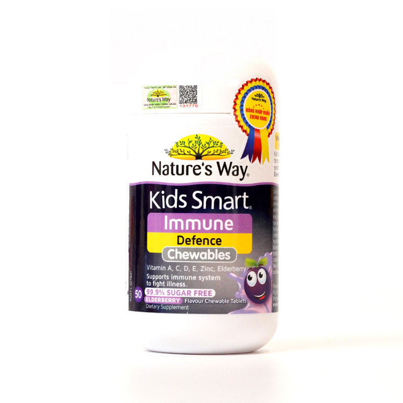 Viên nhai cho bé Nature’s Way Kids Smart Immune Defence Chewables