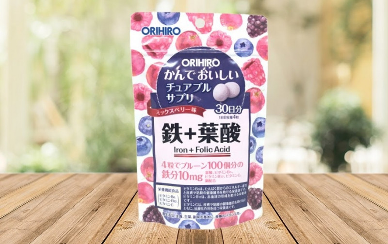 Viên bổ sung Sắt và Folic Acid Orihiro