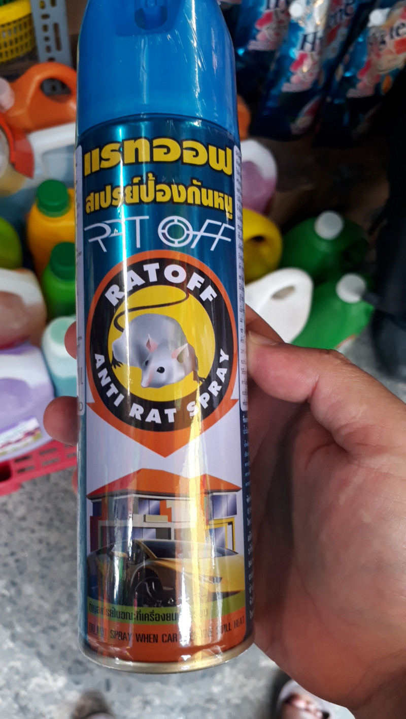 Xịt đuổi chuột Thái Lan Rat Off Anti Rat Spray.