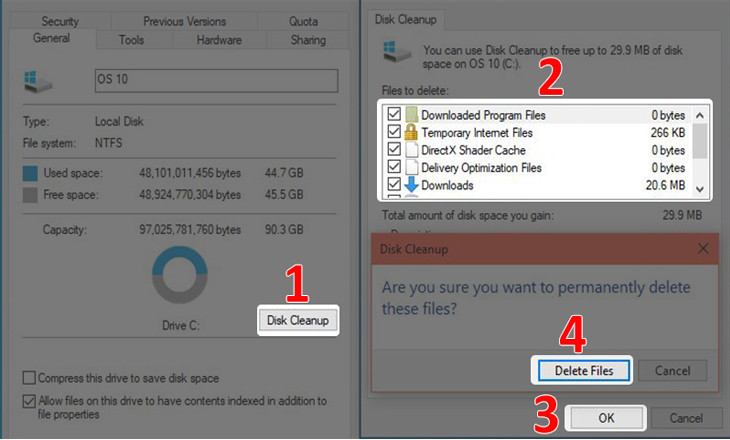 Sử dụng Disk Cleanup