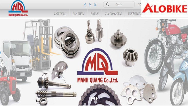 Công ty sản xuất phụ tùng xe máy & ô tô Mạnh Quang