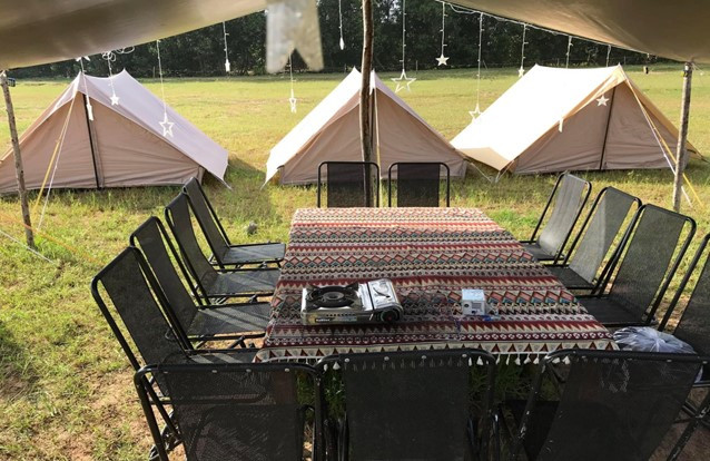 Cho thuê, setup lều trại và book tour - Hồ Dầu Tiếng