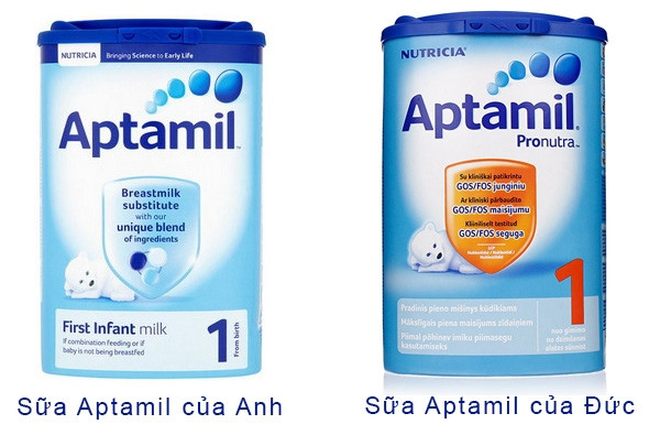 Sữa Anh Aptamil Anh và Đức