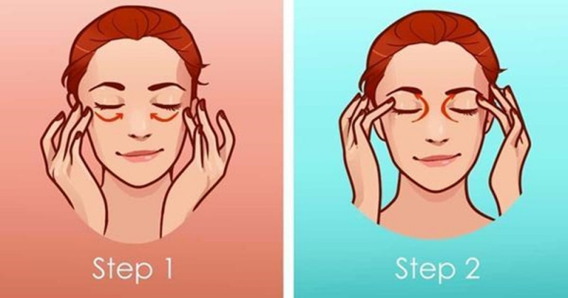 Massage thư giãn cho mắt thường xuyên