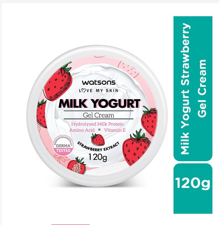 Gel dưỡng thể Watsons Milk Yogurt Strawberry Extract