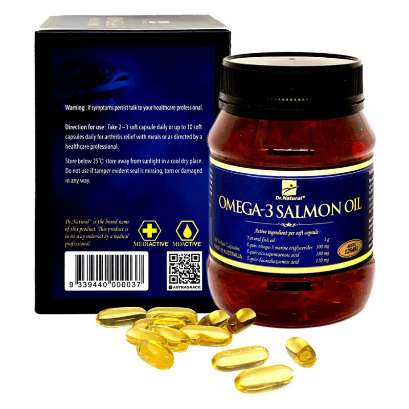 Viên uống dầu cá Hồi Dr.Natural OMEGA -3 SALMON OIL