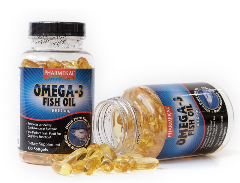 Dầu cá Omega-3 Fish Oil 1000mg Pharmekal giúp sáng mắt (100 viên)