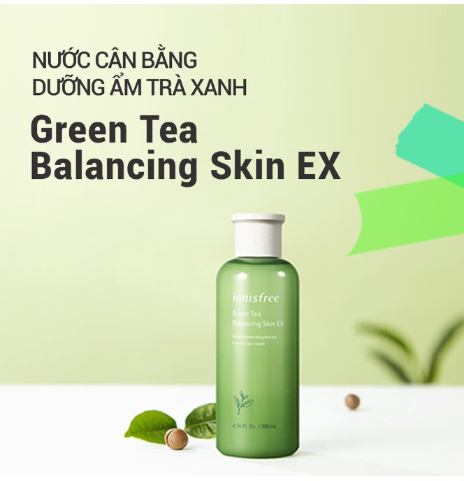 Nước cân bằng độ ẩm innisfree Green Tea Balancing Skin Ex