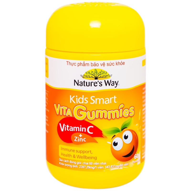 Kẹo dẻo Kids Smart Vita Gummies Vitamin C + Zinc
