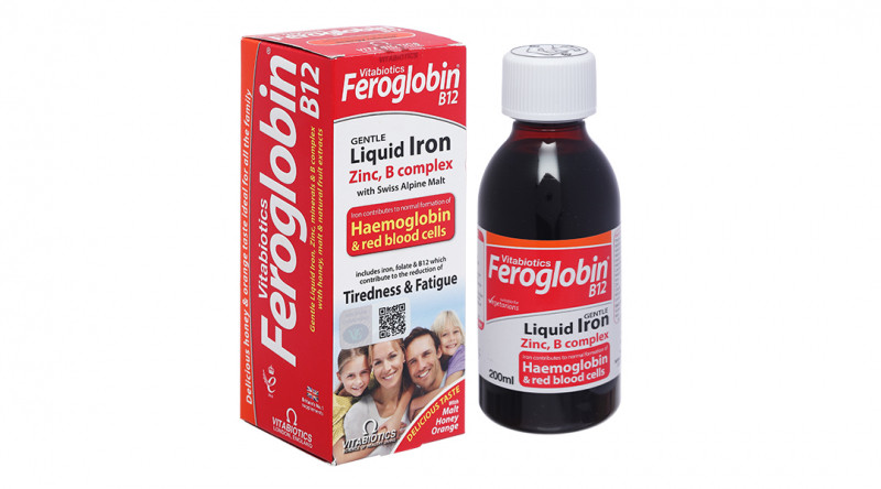 Siro bổ máu Feroglobin B12 Vitabiotic