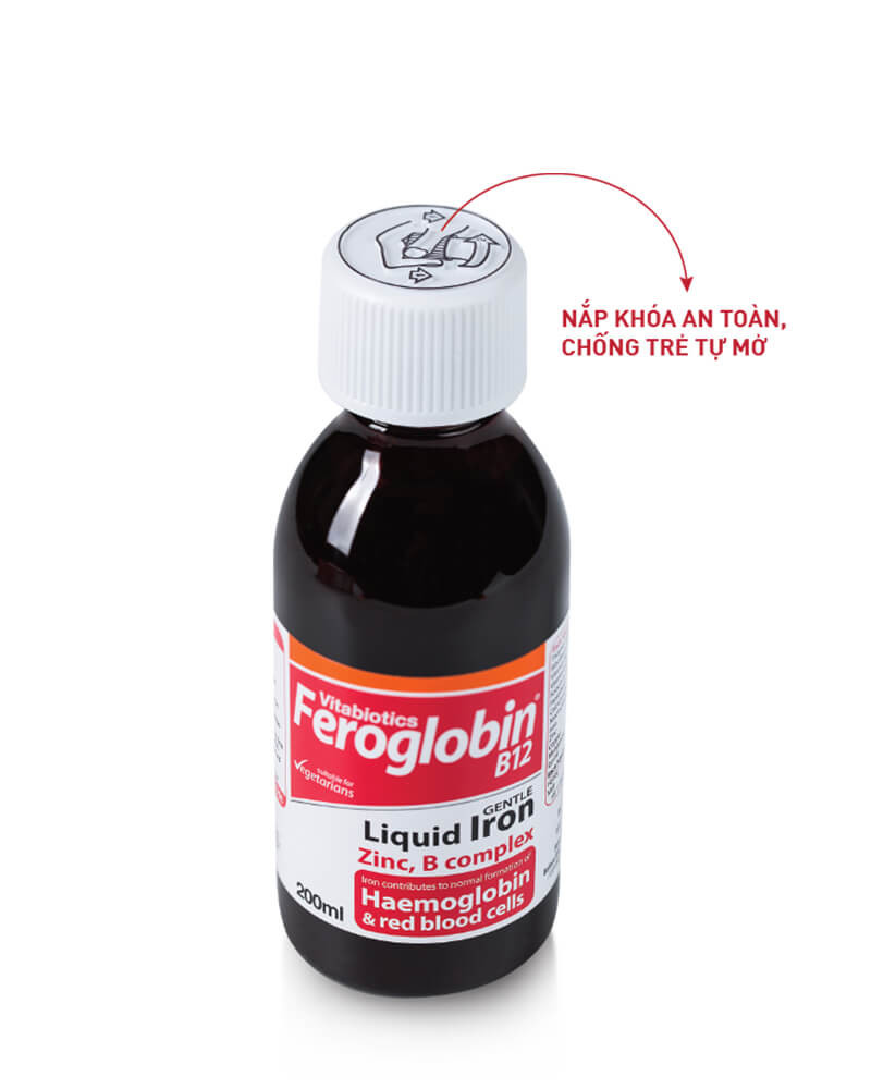 Siro bổ máu Feroglobin B12 Vitabiotic