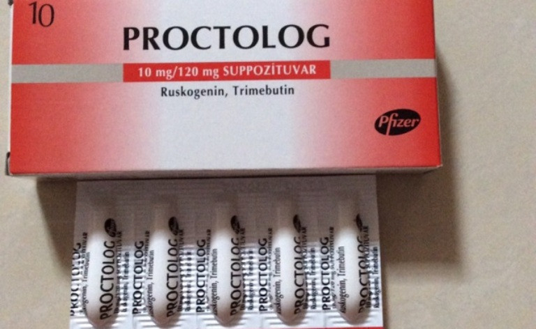Viên đặt hậu môn Proctolog Pfizer điều trị đau, ngứa hậu môn, do trĩ