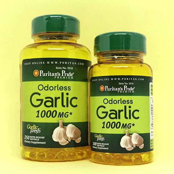 Tinh Dầu Tỏi Puritan's Pride Odorless Garlic 1000mg